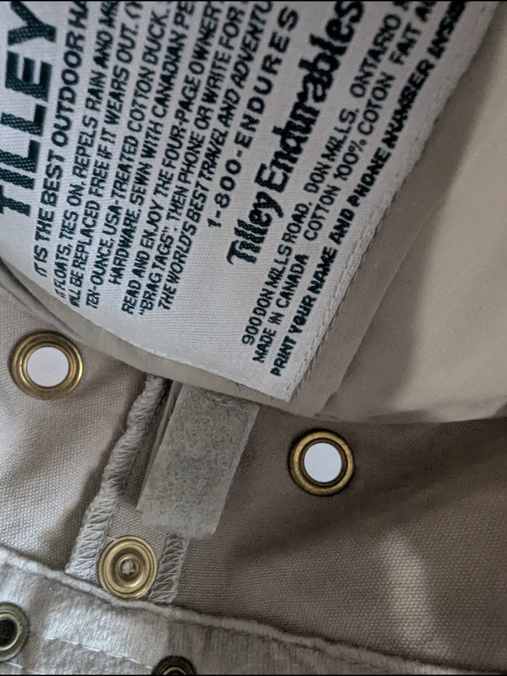 Tilley Endurables T3 Outdoor Hat Size 7 5/8 61.5cm Cotton Made Canada Beige